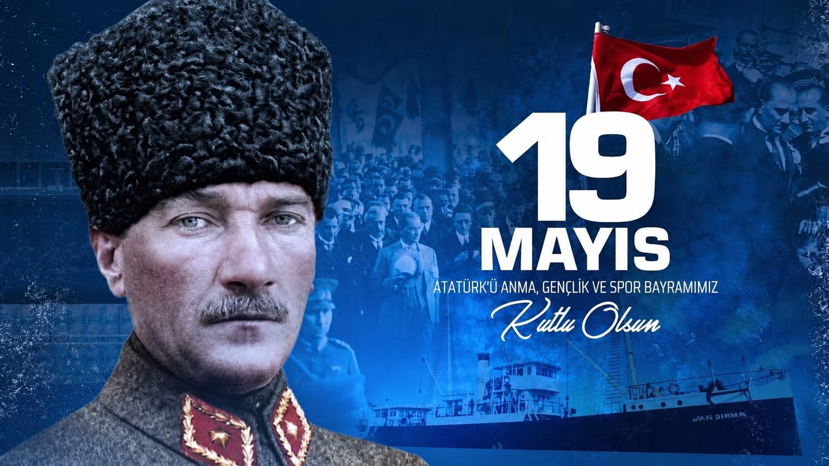 19 Mayıs Atat&uuml;rk&rsquo;&uuml; Anma, Gen&ccedil;lik ve Spor Bayramımız kutlu olsun.