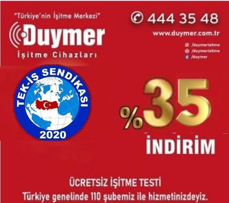 T&uuml;rkiye 81 il kapsamında Duymer %35 İndirim anlaşması 
