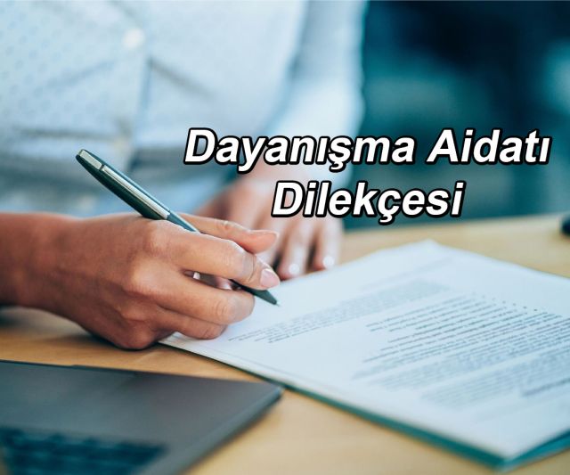 Dayanışma Dilekçesi örneği